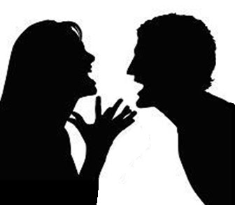 discutiendo hombre mujer
